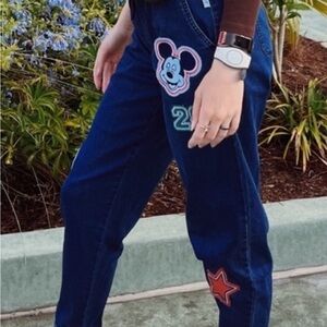 Her Universe Mickey Patch Denim Joggers